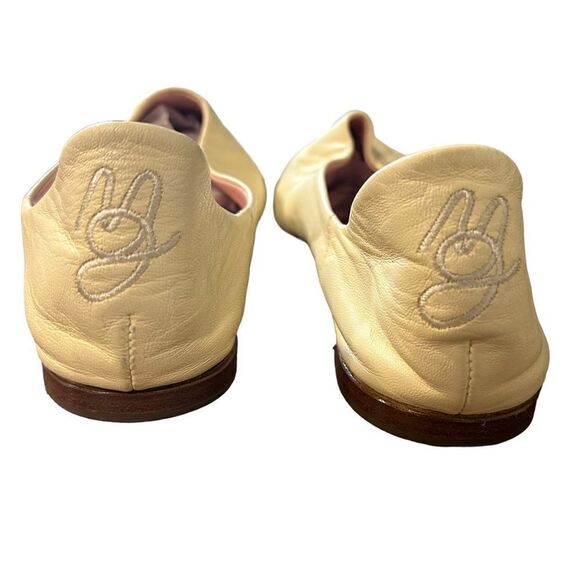 REVOLVE Mansur Gavriel Square Toe Leather Loafers - Crema - Picture 7 of 14